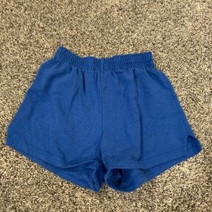 Blue soffe shorts